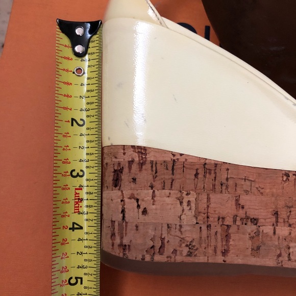 PRADA Patent Leather Cork Wedge Sandal - Picture 4 of 5